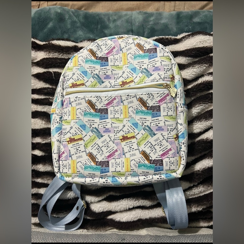 Disney Mini Backpack Old Fastpass Tickets